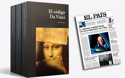 El País lanza una colección de novela con títulos de Dan Brow, Lorenzo Silva y Åsa Larsson entre otros